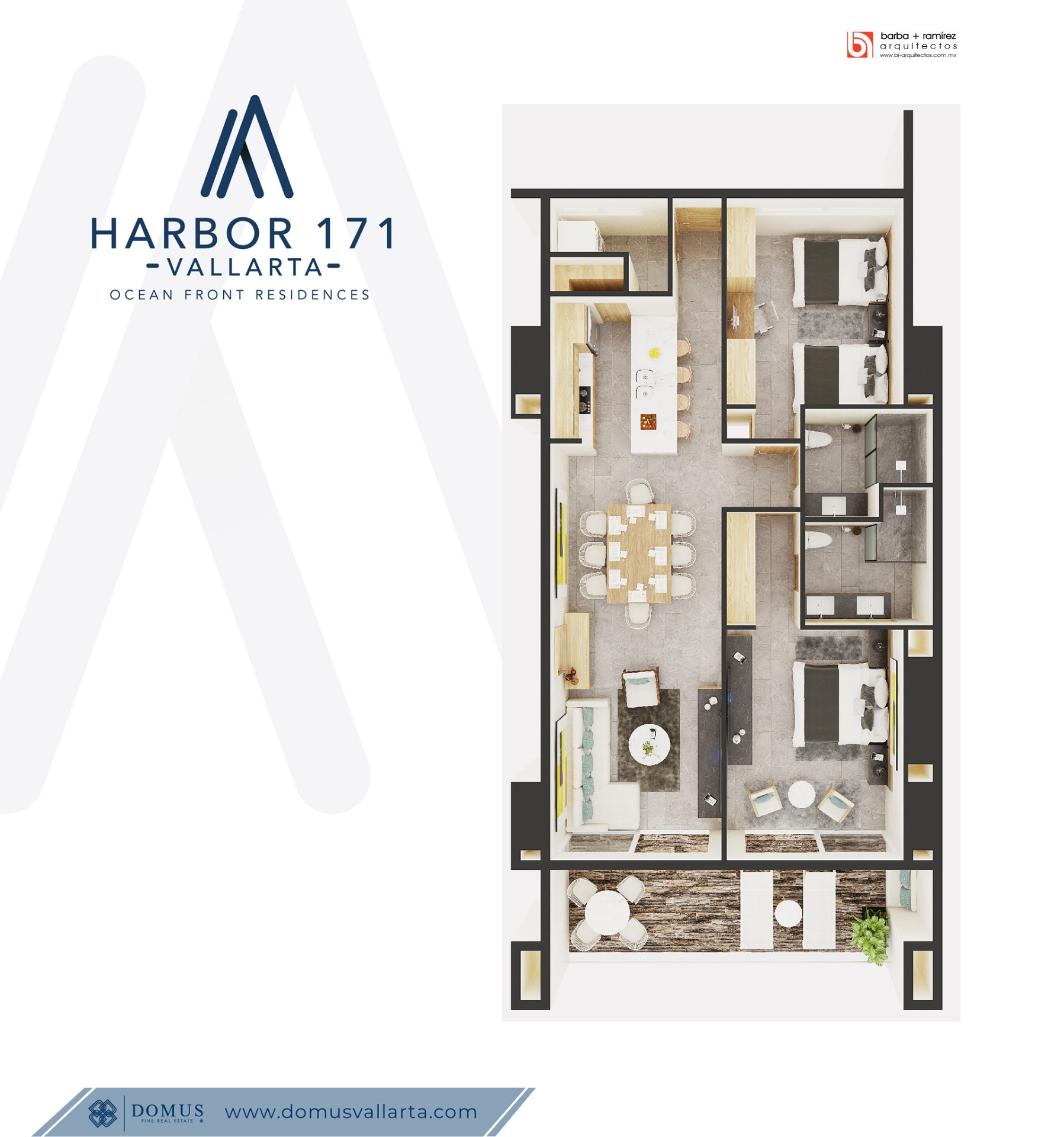 Unit 406 Blueprint - Harbor 171