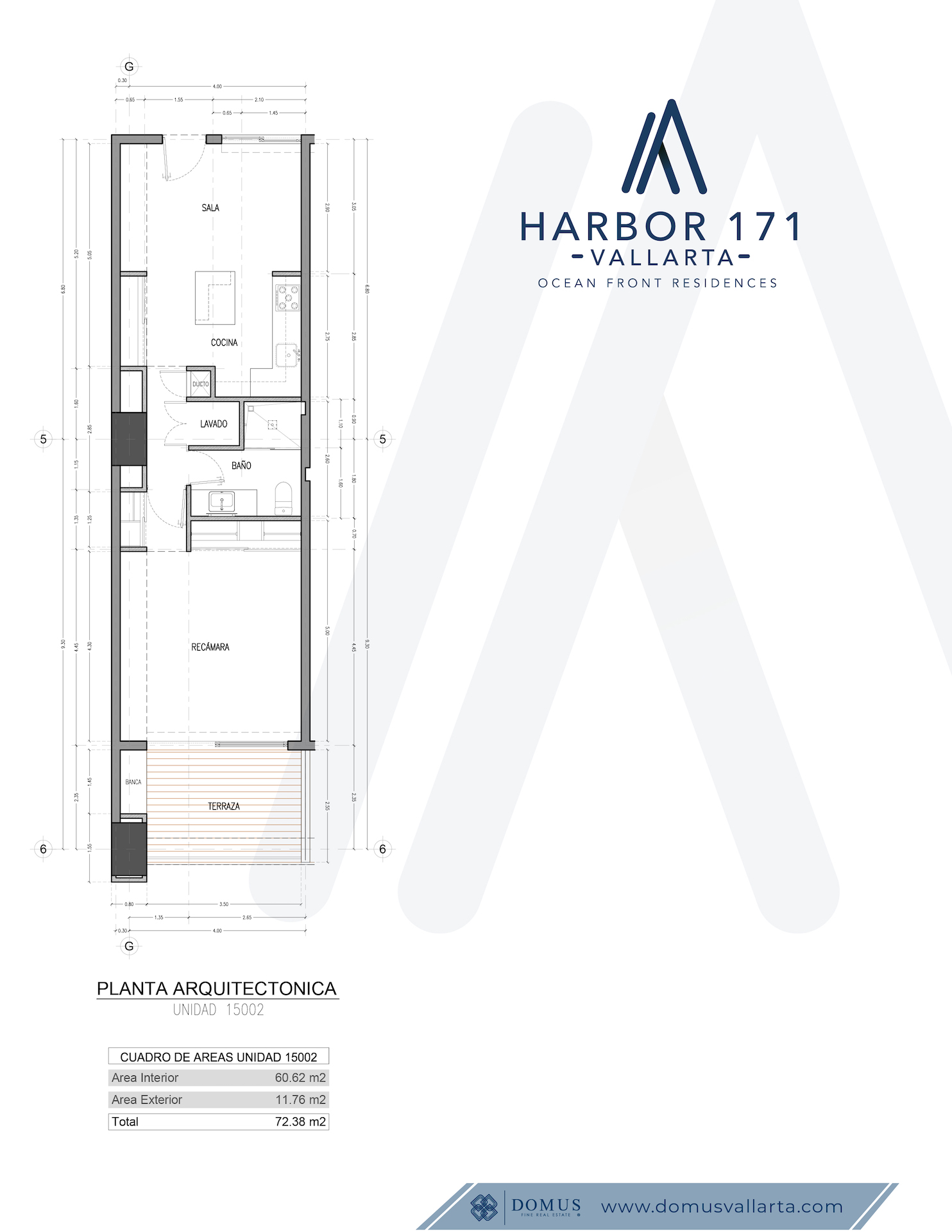 Unit 1501 Blueprint - Harbor 171